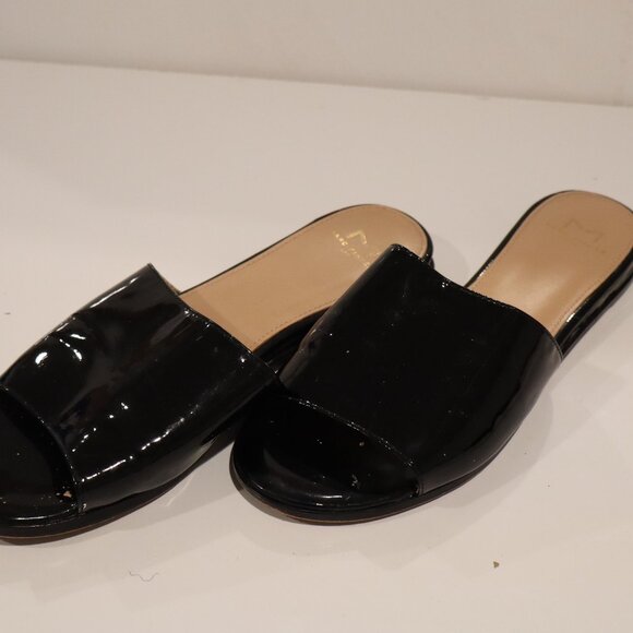 Marc Fisher Black Open Toe Slipper - Size 8 - Picture 7 of 8